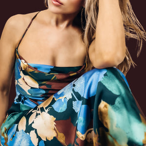 ally blue dress Say hello to the 'Blue Check Halter Neck Mini Dress'your new go-to for laid-back style! #allyfashion