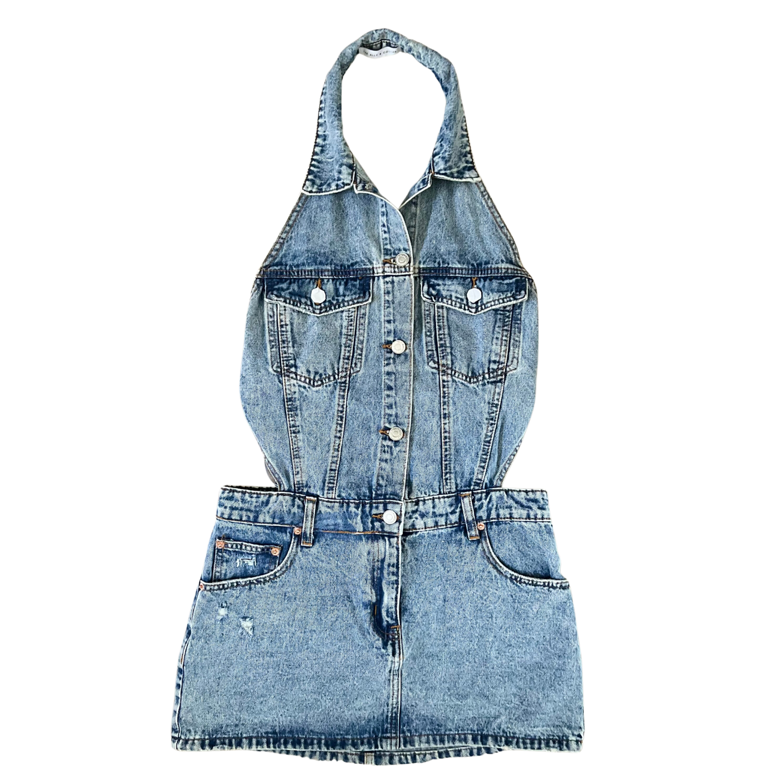 Denim Mini Dress M / Medium Denim