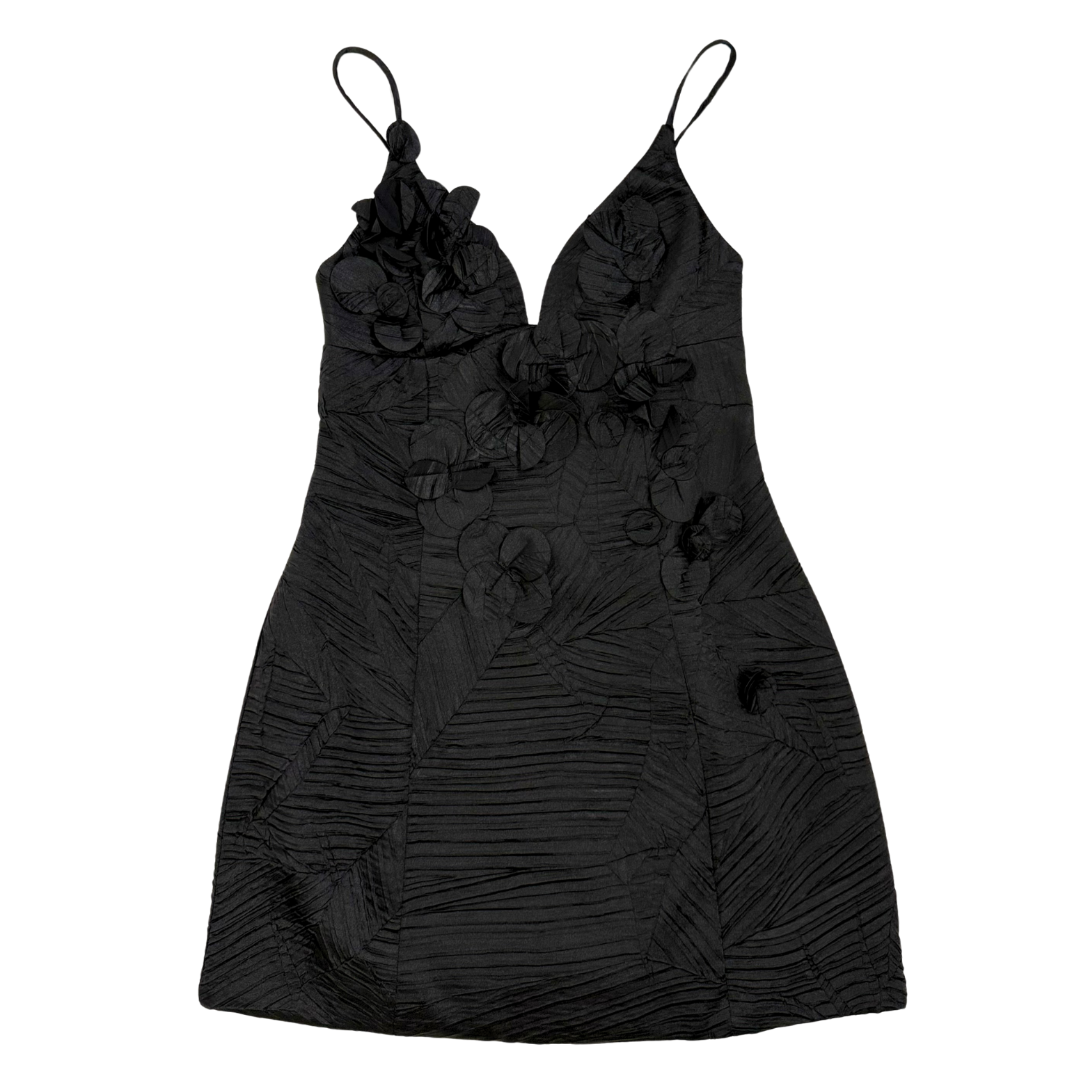 Midnight Garden Mini Dress L / Black