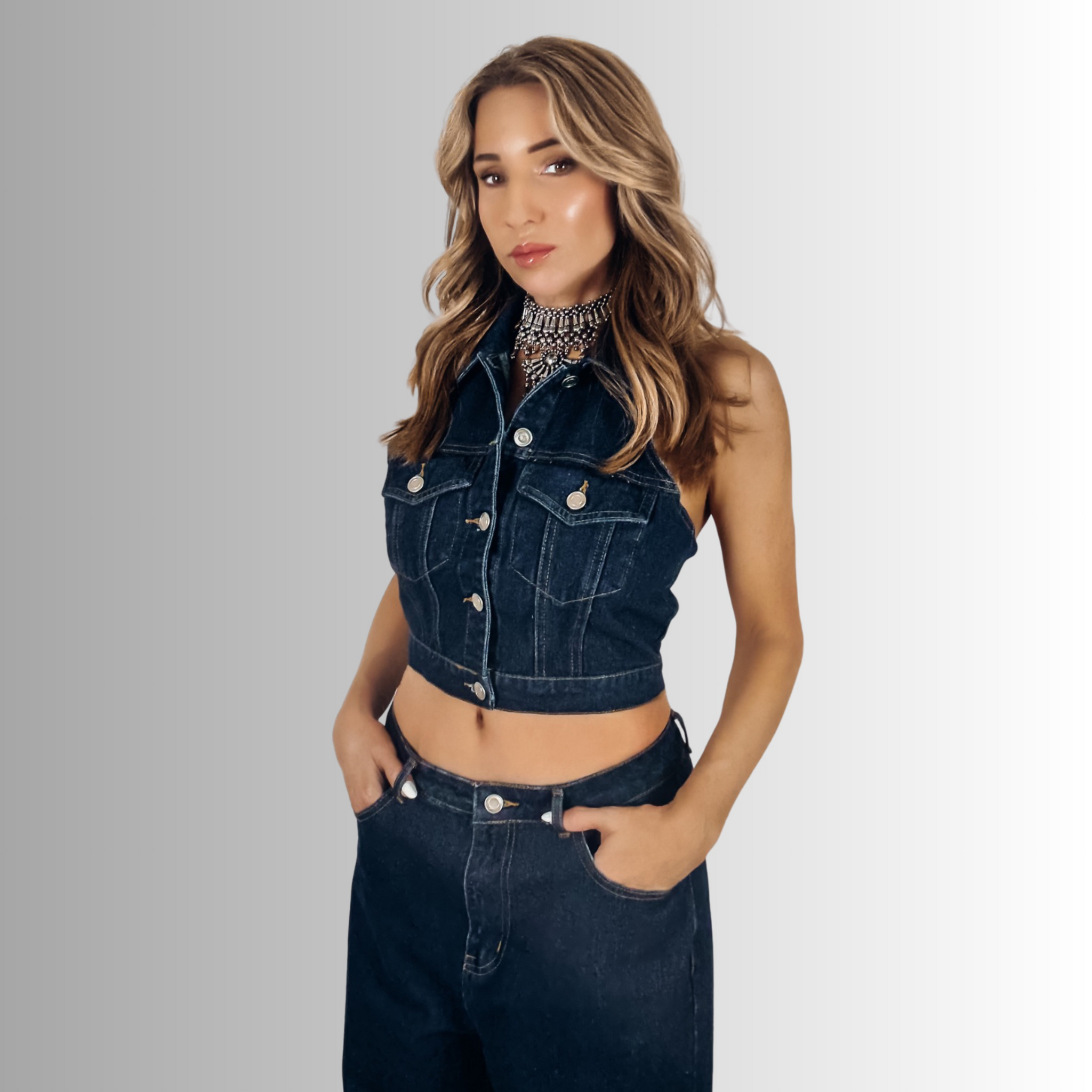 Locked & Loaded Denim Vest