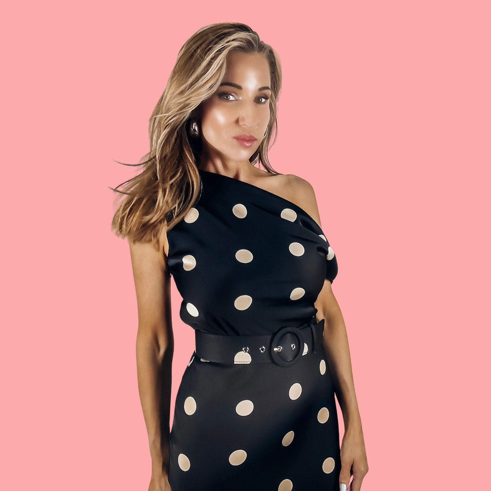 The Hot Spot Midi Dress L / Black/Ivory The Hot Spot Midi Dress L / Black/Ivory