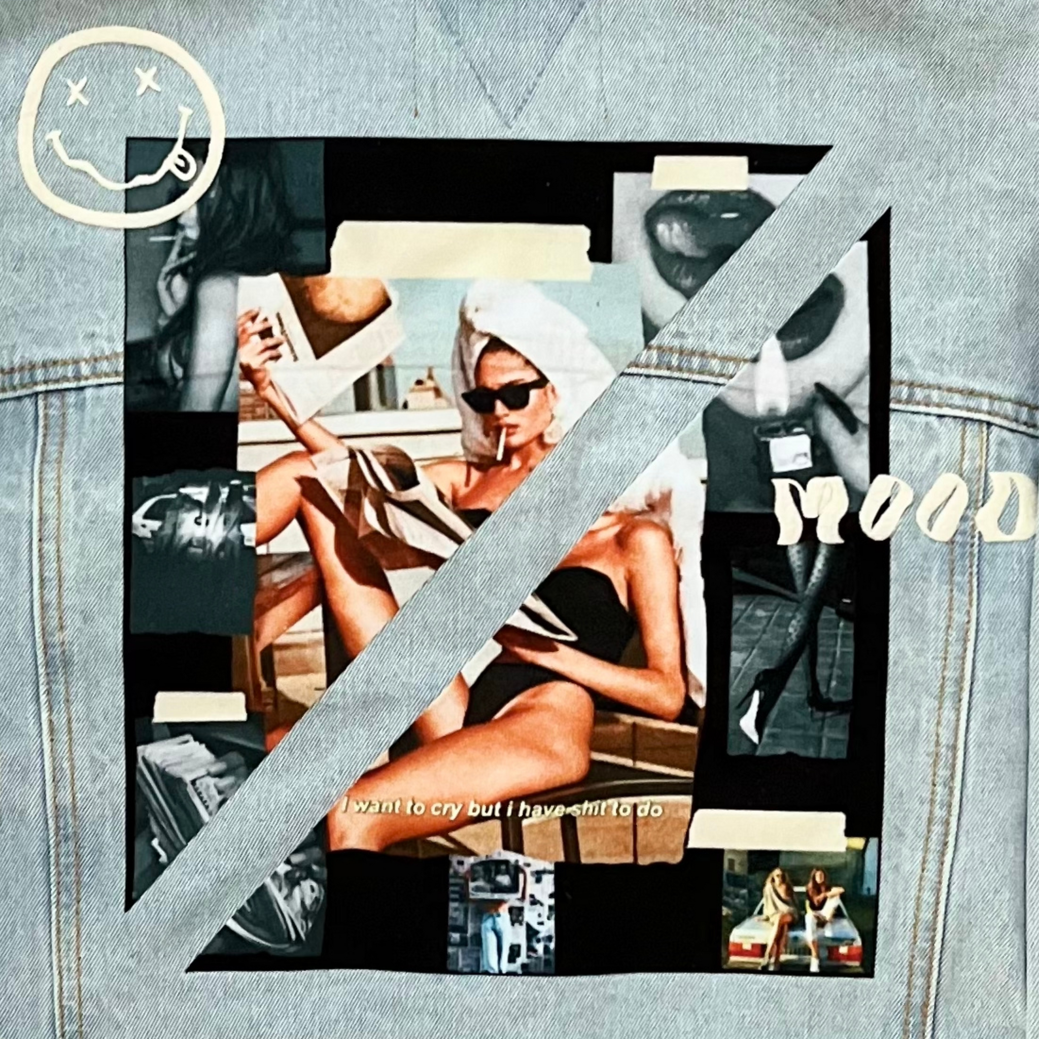 In A Mood Crop Denim Jacket