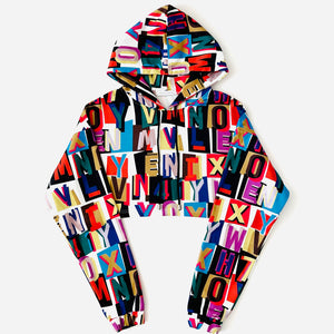 Smartie Cropped Hoodie